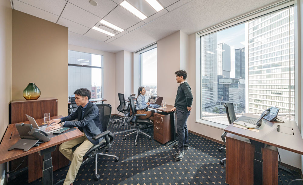 People meeting in a Serviced Office