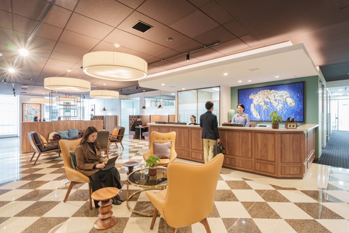 サーブコープの受付チーム