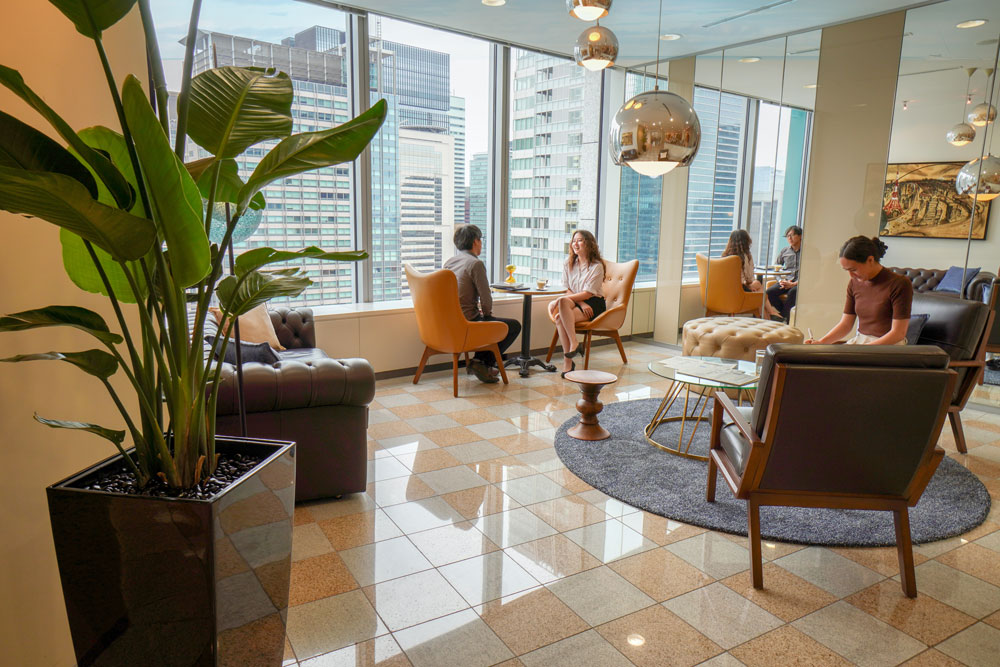 Reception area in Marunouchi