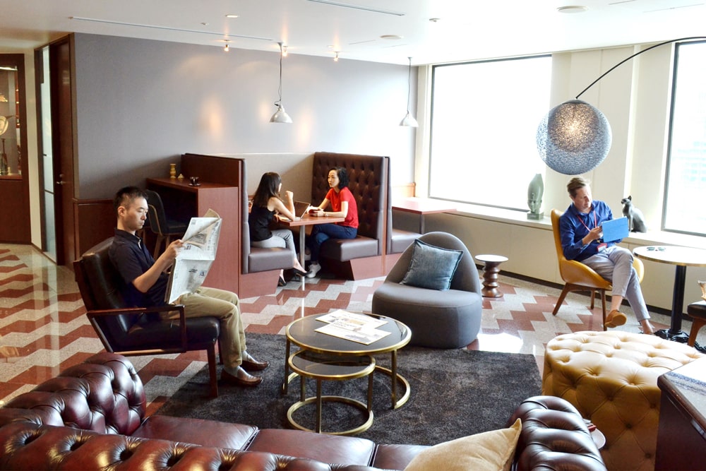 Coworking space in Toranomon, Tokyo