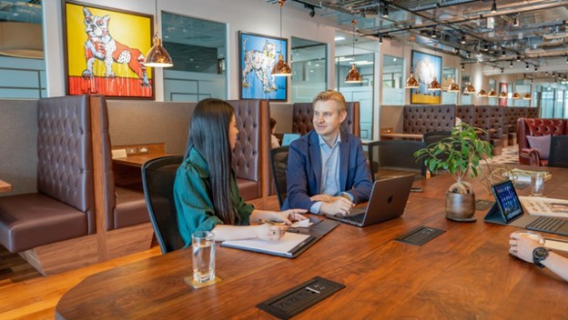 Secretarial team supporting client