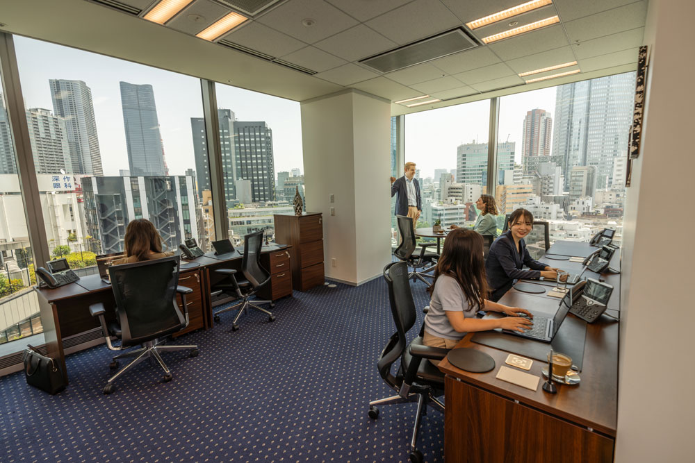 people working from a Servcorp serviced office