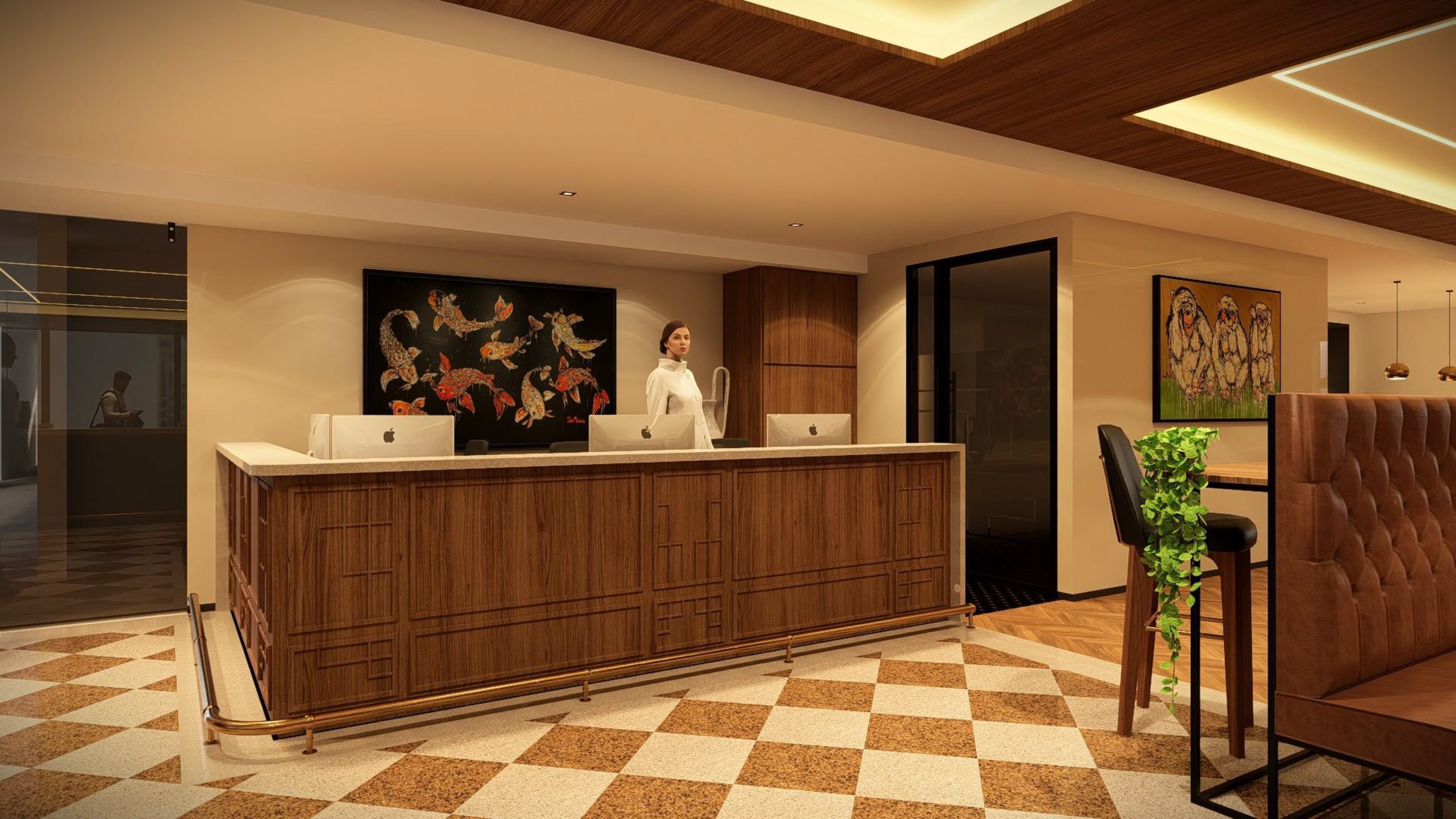 QUARTZ SHINSAIBASHI Reception area