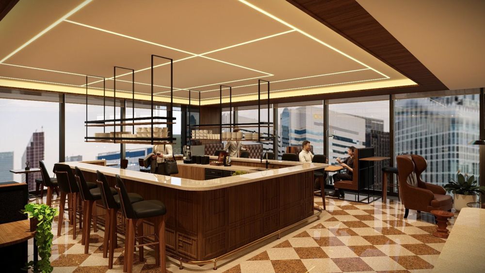 クオーツ心斎橋のキッチンスペース